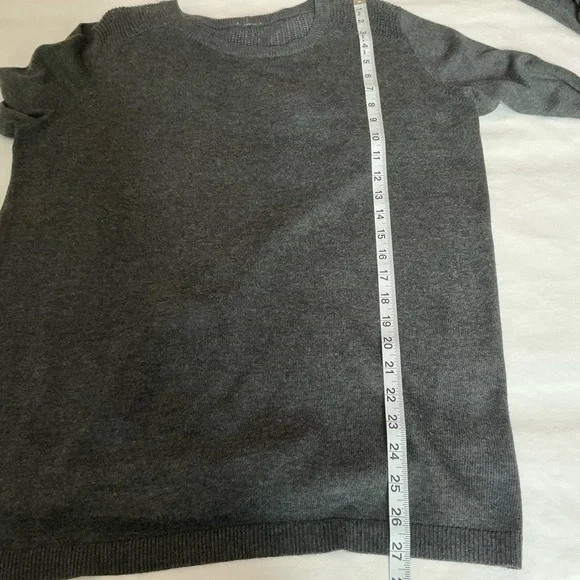 Lululemon Back to Balance Sweater Split Back Long Sleeve in Charcoal Gray - Picture 13 of 15